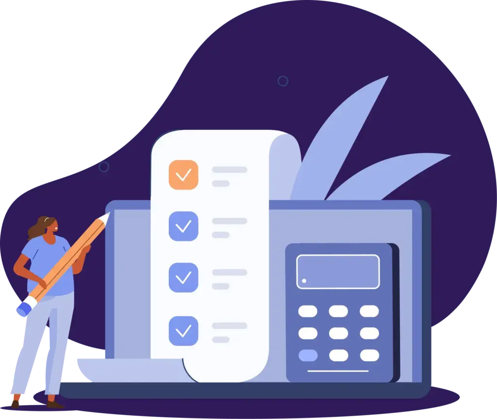 Bookkeeping decorative graphic