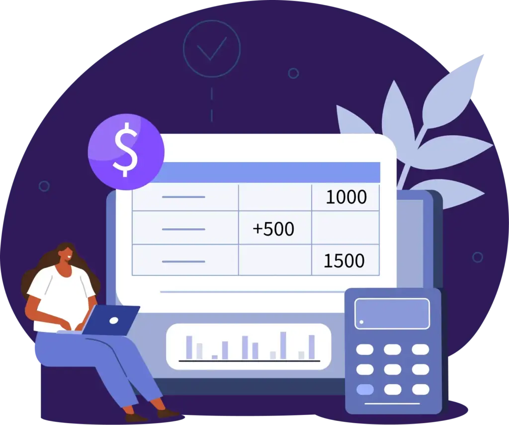 Tax services decorative graphic